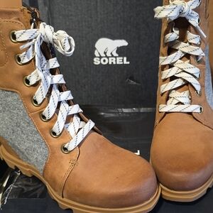 Sorel Joan Of Arctic  Wedge III Lexie, Size 10, Color Taffy, Gum ☆NIB